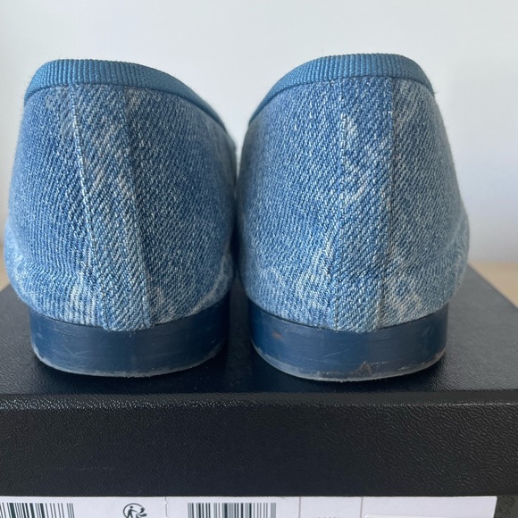 Authentic Chanel Ballet Flats - printed denim size 38 - Picture 7 of 10